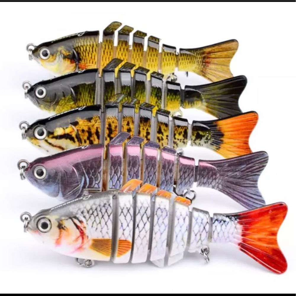 4pcs Bass Fishing Lures Hard Swimbaits-Crankbait